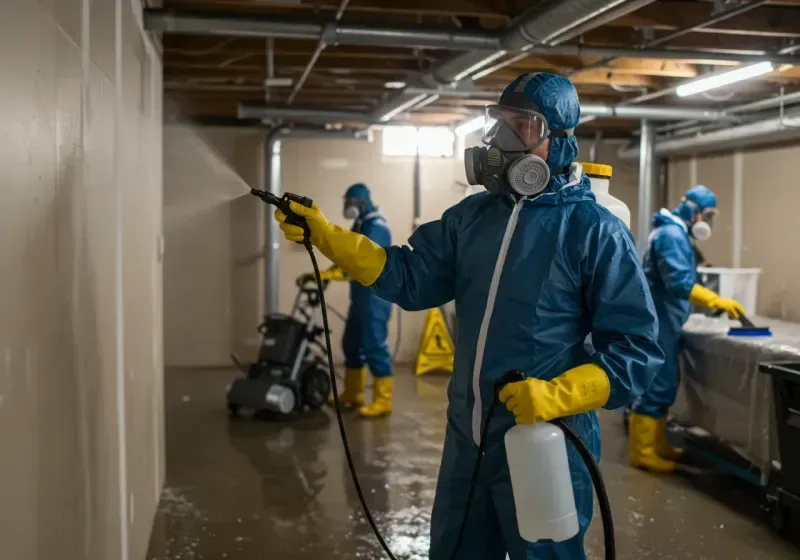 Basement Sanitization and Antimicrobial Treatment process in Benson, MN